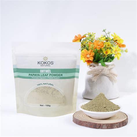 Buy Papaya Leaf Powder - (150gms) from Kokos Natural Online Store