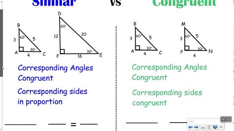 Congruent And Similar Figures