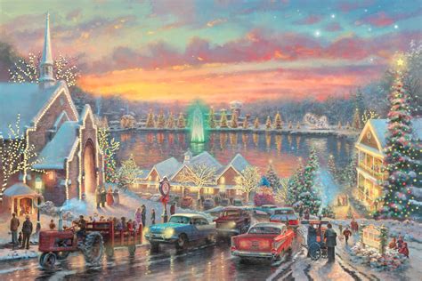 Thomas Kinkade Desktop Wallpaper Christmas - WallpaperSafari