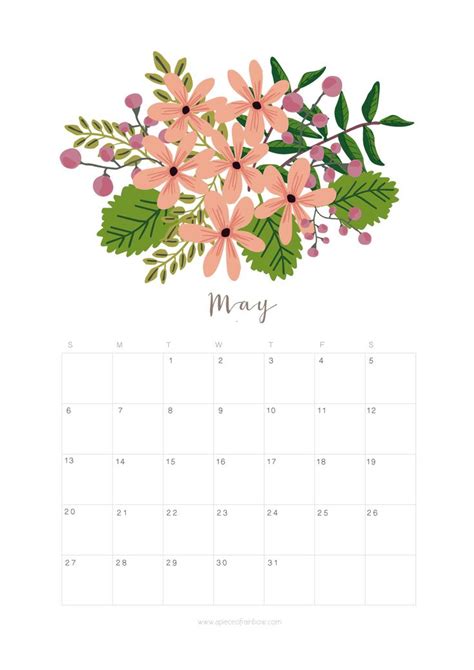 Calendar monthly planner, Monthly planner, Floral planner