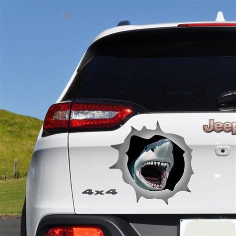 Shark Decal. Shark Car Decals. Car Bumper Sticker. Car Window Decal ...