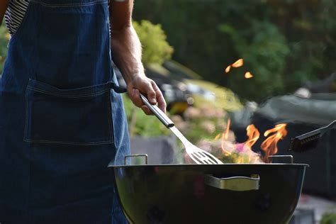 Bbq Man Grilling Outdoor Person Image Free Photo