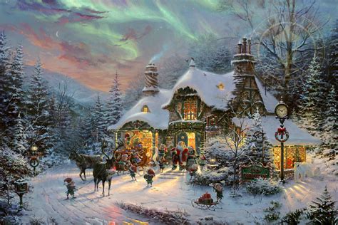 Thomas Kinkade Christmas Wallpapers Top Free Thomas Kinkade Christmas ...