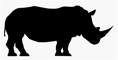 File - Rhinoceros Profil - Transparent Background Rhino Silhouette, HD Png Download - kindpng