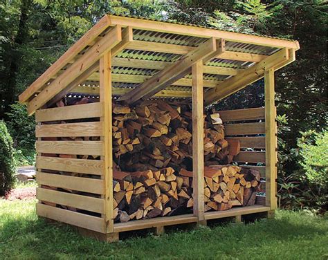 DIY Plans to Build Firewood Shed 5 Cord Sizes - Etsy | Firewood shed ...