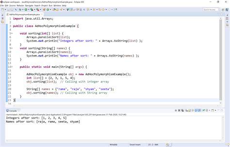 ad hoc and pure polymorphism in java