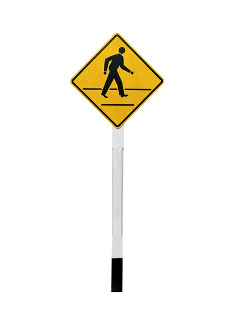 Traffic sign. pedestrian crossing, transparent background 34631229 PNG