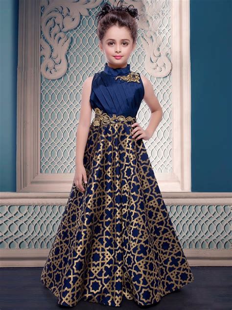 Diwali 2017 Gown Children Wear designer Gown Bollywood wedding Gown New 950013 | Girls fancy ...