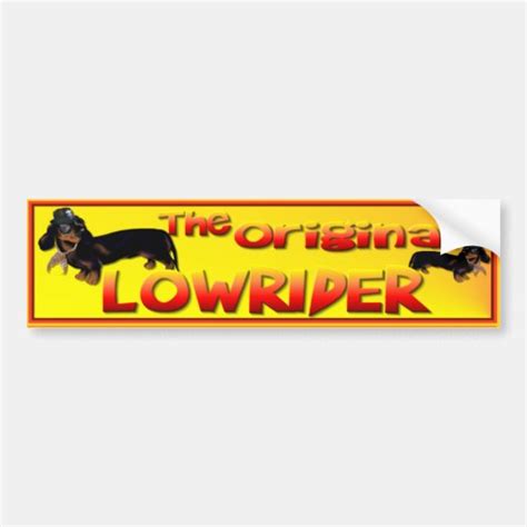 The Original Lowrider Bumper Sticker | Zazzle