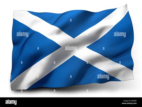 Waving scottish flag hi-res stock photography and images - Alamy