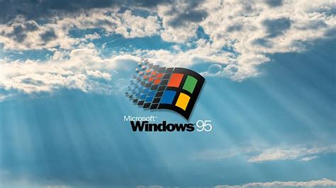 HD wallpaper: Windows 95, logo, blue, Microsoft | Wallpaper Flare
