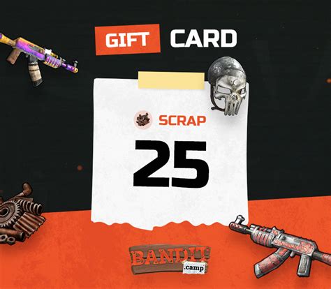 bandit.camp 25 Scrap Gift Card | Buy cheap on Kinguin.net