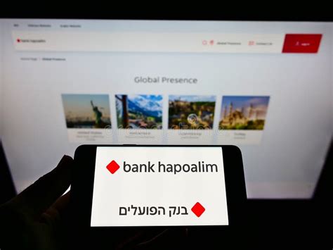 Bank Hapoalim Logo Displayed on an IPhone Screen Editorial Stock Image - Image of mortgages ...