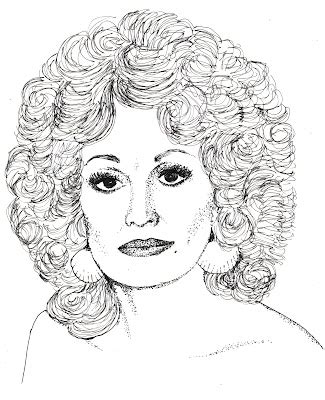 Caitlin Hinshelwood Portrait T-Shirts: Dolly Parton