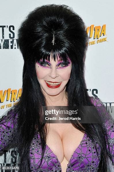 Elvira attends Knott's Scary Farm at Knott's Berry Farm on October 8 ...