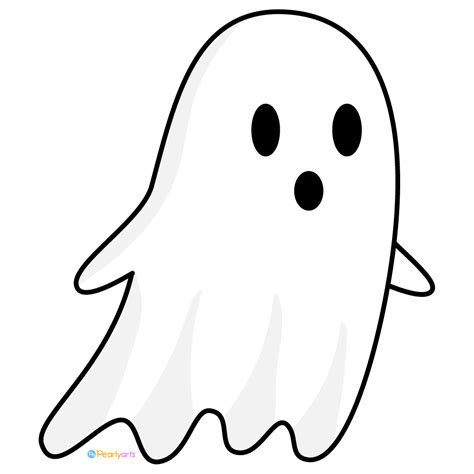 Premium Vector | Vector halloween ghost clipart. funny, cute - Clip Art Library