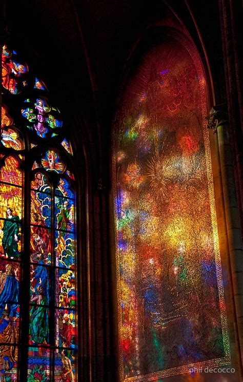 st vitus cathedral stained glass - Google Search | Kiến trúc, Kiến trúc gothic