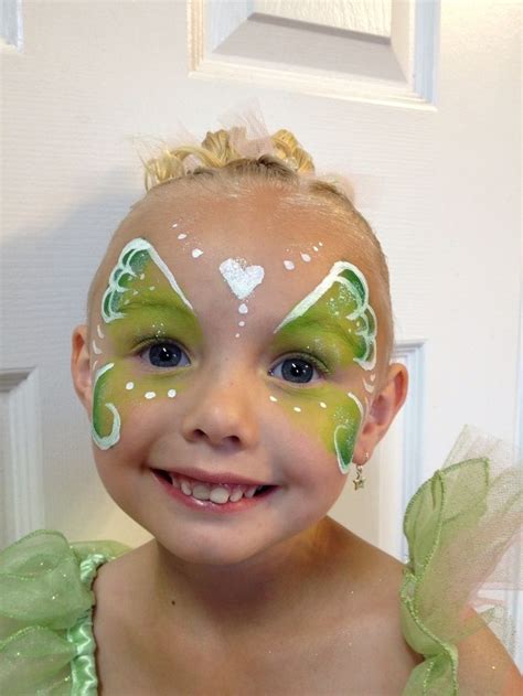 Elfje. | Fairy face paint, Kids face paint, Tinkerbell makeup