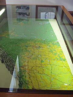 Topographic 3d Map of Alberta | under glass at a rest statio… | Flickr