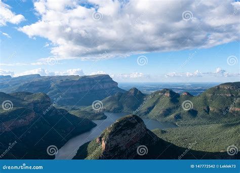 View of the Blyde River Canyon on the Panorama Route, Mpumalanga, South ...