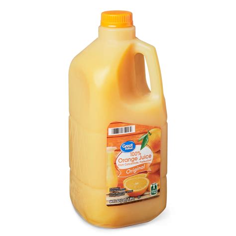 Great Value Original 100% Orange Juice, 64 fl oz - Walmart.com - Walmart.com