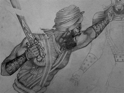 Sikh battle Drawing by Gurinder Singh | Pixels