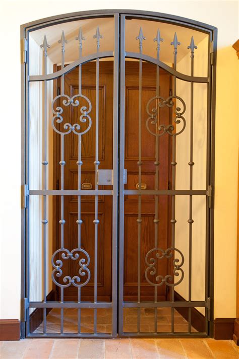 Iron Front Door Security Gates | Iron door design, Iron security doors ...