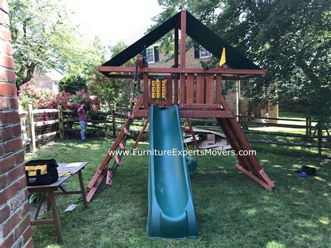 gorilla playset swing set movers - RE-assembly and installation completed for a customer in ...