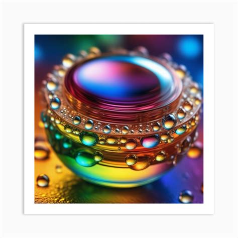 Rainbow Jar 1 Art Print by GBGA Creations - Fy