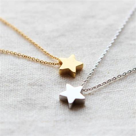 Star Necklace, Gold Star, Silver Star, Minimal Necklace, Simple Necklace on Luulla