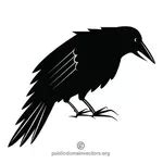 Black crow vector clip art | Public domain vectors