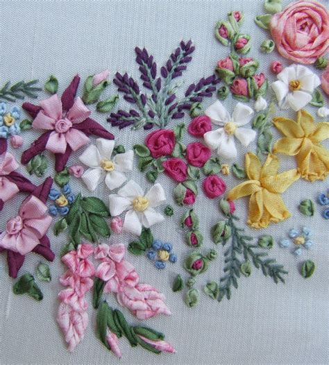 ETSY'S PICK Large Garland Pattern & Print Ribbons and Threads NOT Included - Etsy | Silk ribbon ...