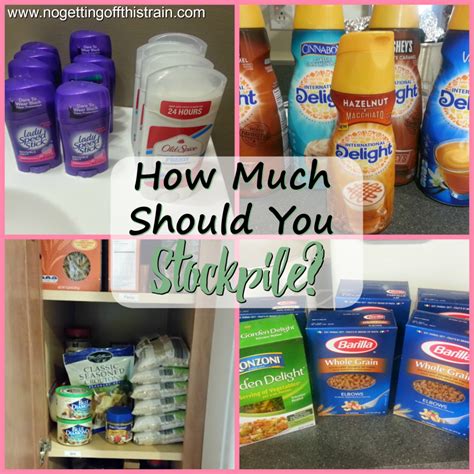 Having a stockpile is great for saving money, but how much should you ...