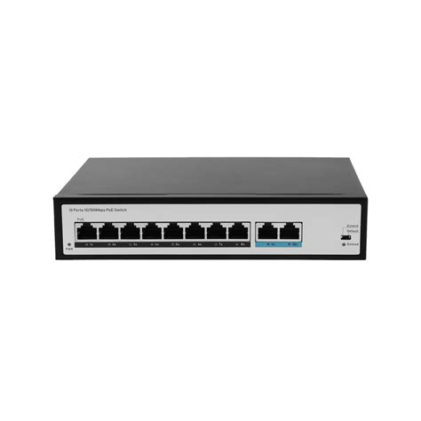 JideTech 100 Gigabit 10-port PoE switch (508EP-2G)