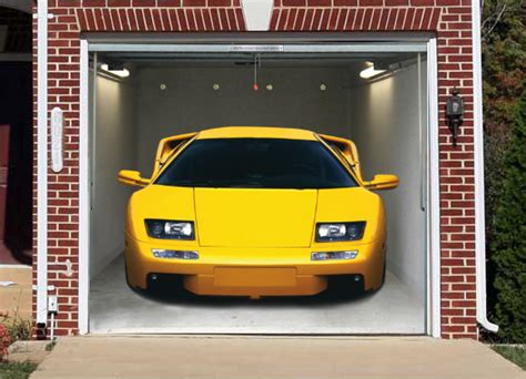 Interesting and Funny Garage Door Murals - Zero To 60 Times