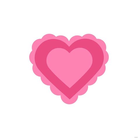 Pink Valentine Heart Clipart in Illustrator, SVG, JPG, EPS, PNG ...