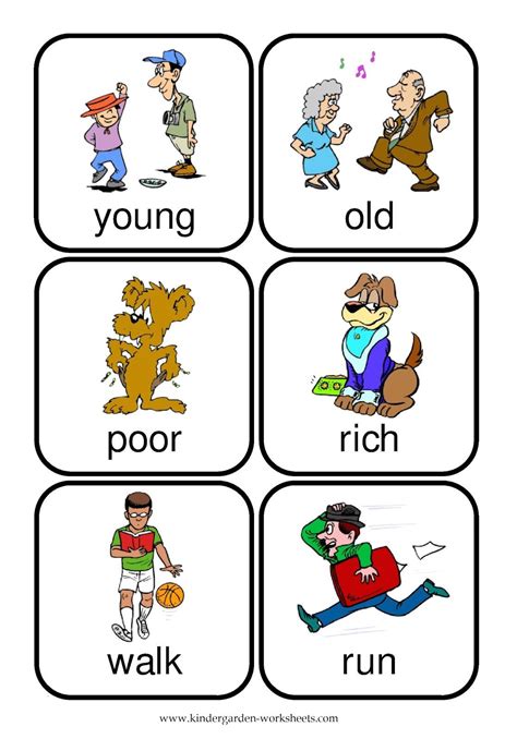 word preschoolers - Yahoo Image Search Results | Opposites worksheet, Kindergarten worksheets ...