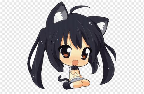 Chibi Anime Cat Girl Drawing