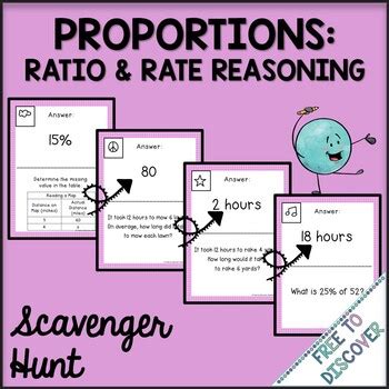 Proportions Activity - Scavenger Hunt by Free to Discover | TpT