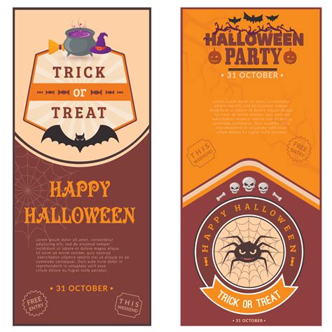 Halloween Party Banner 10504824 Vector Art at Vecteezy