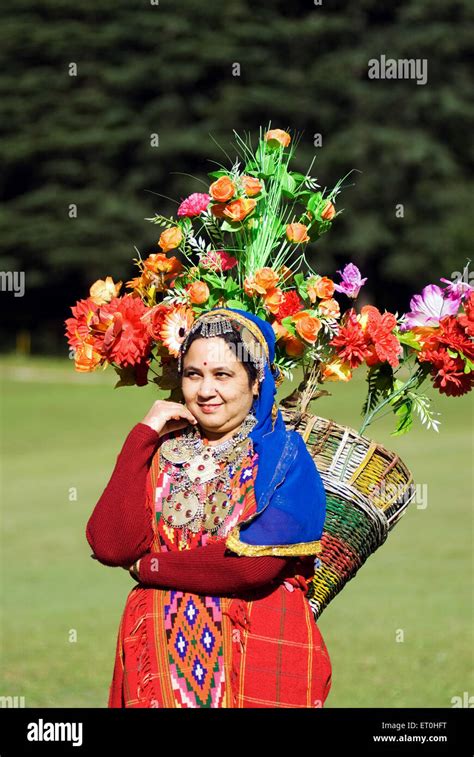 Women in traditional dress at khajjiar ; Himachal Pradesh ; India MR ...