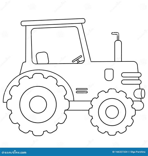 Tractor Outline Clipart