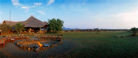 Severin Safari Camp -- Panorama view -- Tsavo West National Park, Kenya ...