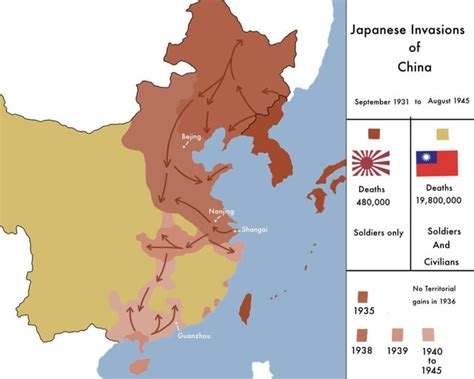 Map of the Second Sino-Japanese war and WW2 in China : r/MapPorn