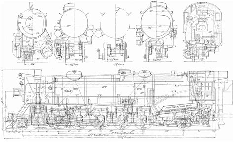 USRA_Heavy_Santa_Fe_old schematics! | Locomotive, Model planes, Train