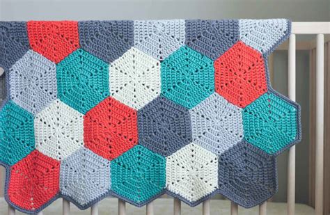 "Happy Hexagons" Free Crochet Afghan Pattern » Make & Do Crew in 2020 ...