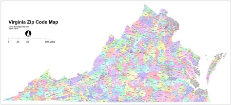 Zip Code Map Northern Virginia – Map Vector