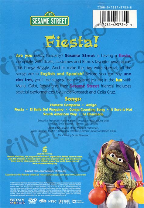 Fiesta! - (Sesame Street) on DVD Movie