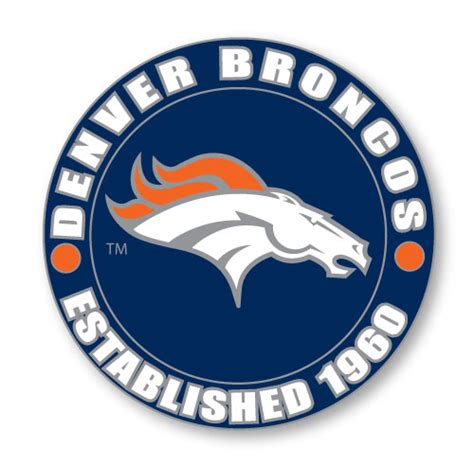 Denver Broncos Circa Pin - est 1960 Officially Licensed NFL Product ...