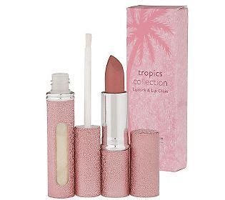 Laura Geller The Tropics Lipstick & Lip Gloss2-piece Set — QVC.com ...
